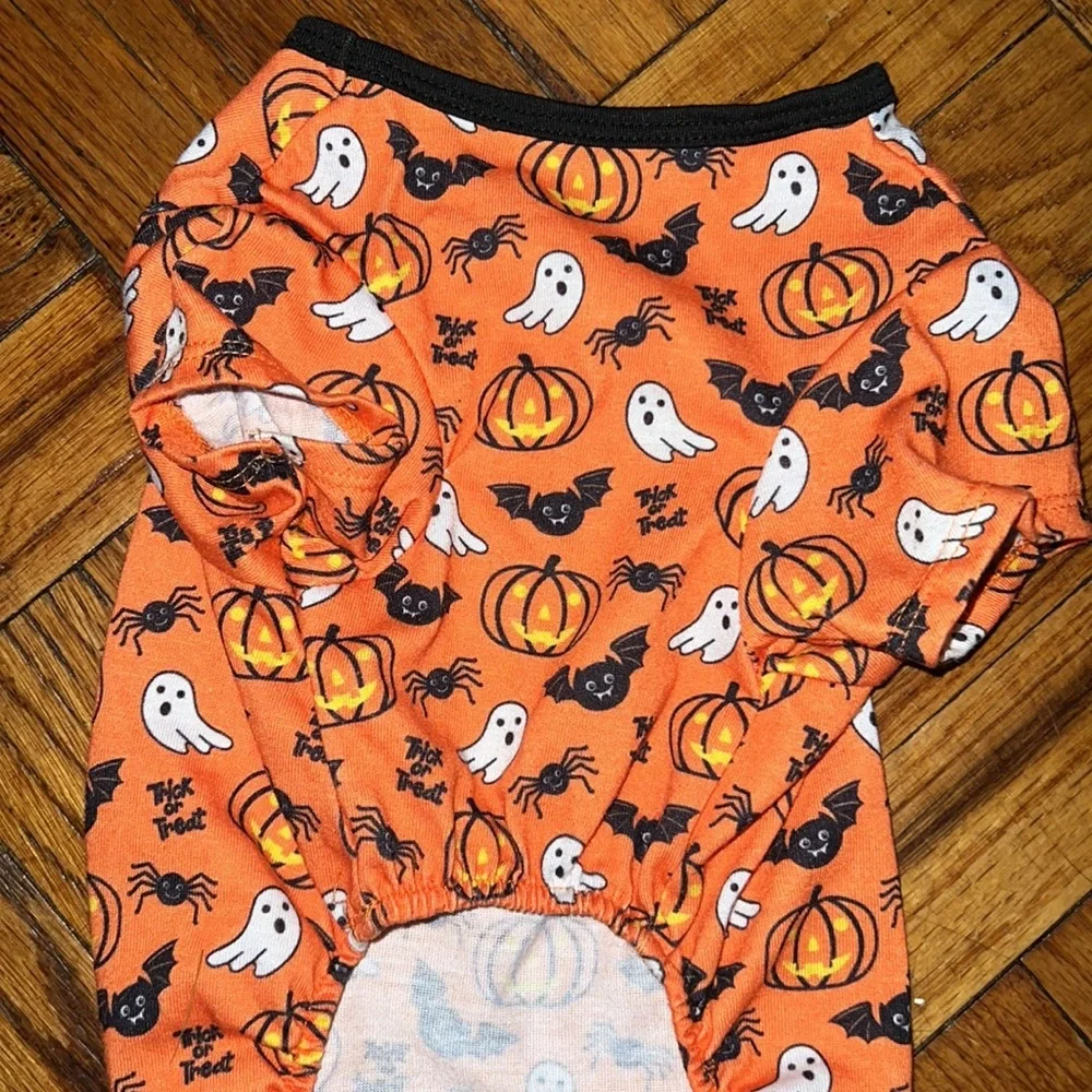 dog halloween pumpkin clothing size: S